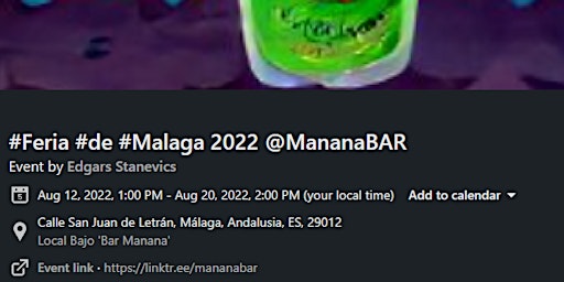 #Feria #de #Malaga 2022 @MananaBar Cocktail Party !