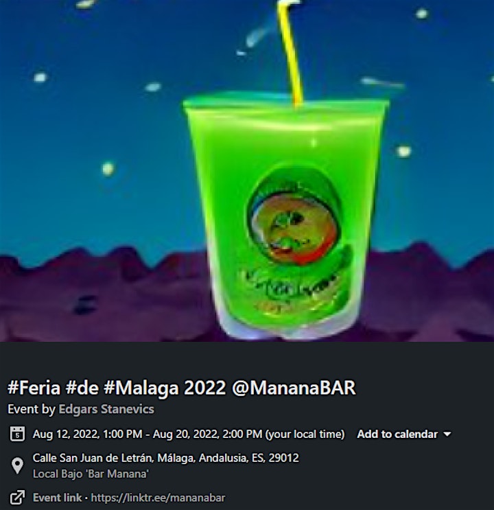#Feria #de #Malaga 2022 @MananaBar Cocktail Party ! image