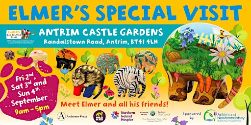 Elmer's Big Belfast Trail Farewell Weekend - Antrim Castle Gardens!