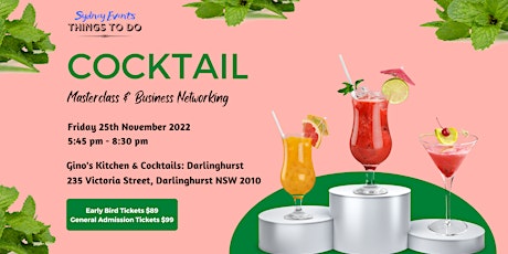 Cocktail Masterclass & Business Networking