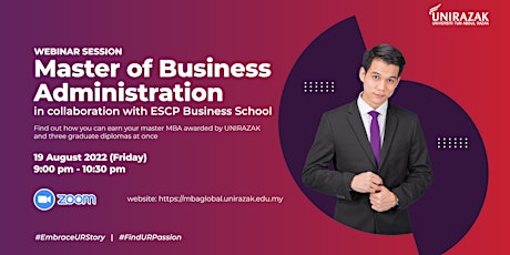 Webinar Session : MBA in collaboration with ESCP Business School