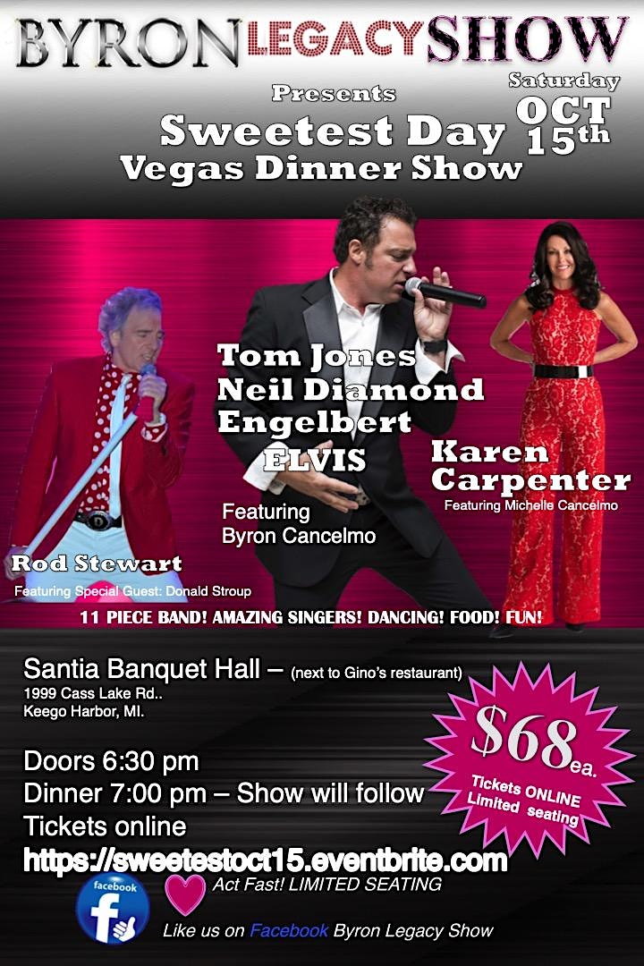 BYRON CANCELMO'S Sweetest Day Vegas Dinner Show image