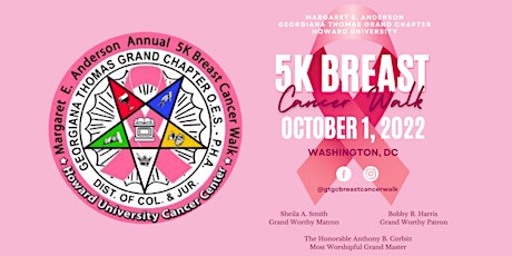 GTGC Margaret E Anderson Howard University 5K Breast Cancer Walk OES PHA