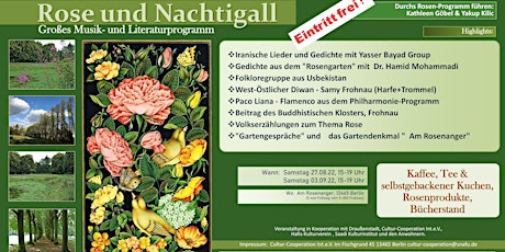 1. Rosenfest am Rosenanger - „Rose und Nachtigall“ – Großes Musikprogramm