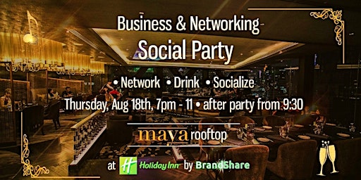 Networking Social Party at Maya Rooftop