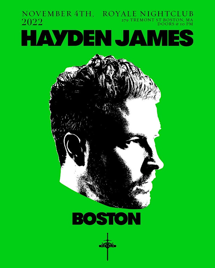 Hayden James at Royale | 11.4.22 | 10:00 PM | 21+ image