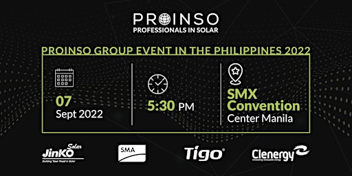 Personal Invitation - Exclusive PROINSO Group Meeting, Manila 2022
