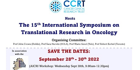 The 15th International Symposium on Translational Research in Oncology