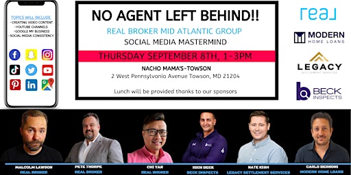 No Agent Left Behind Mid-Atlantic Group-Real Estate Social Media Mastermind