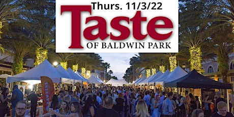Masquerade Party 10/1 Rescheduled to Taste of Baldwin Park 11/3