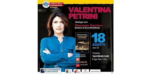 VALENTINA PETRINI presenta il suo ultimo libro “IL CIELO OLTRE LE POLVERI”