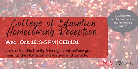 UNLV College of Education Homecoming Reception 2022