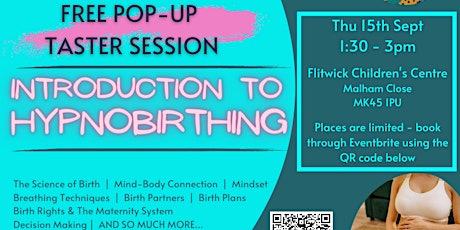 FREE POP-UP @ FLITWICK CHILDREN'S CENTRE: Introduction to Hypnobirthing