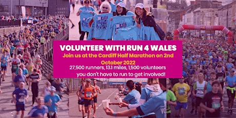 Volunteer at Cardiff Half Marathon Sunday 2nd October