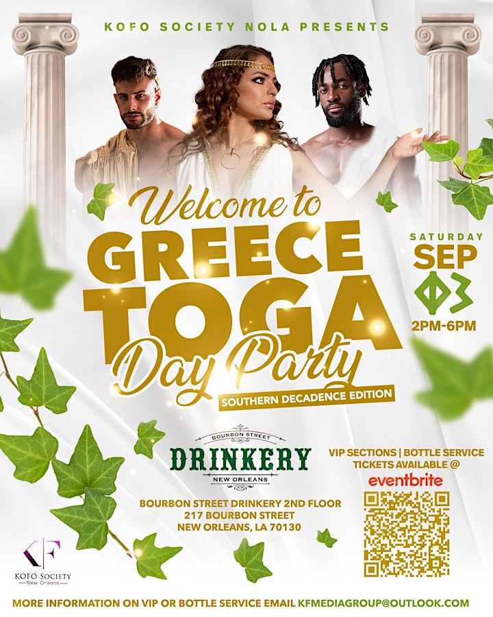 Welcome to Greece Toga Day Party (Southern Decadence Weekend) image