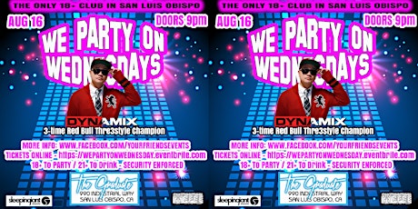"WE PARTY ON WEDNESDAY" FEATURING DJ DYNAMIX primary image