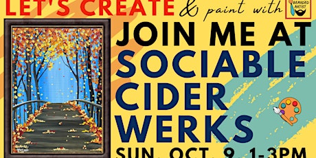 October 9 Let's Paint at Sociable Cider Werks
