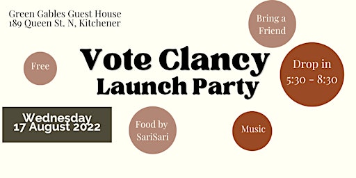 Vote Clancy Launch Party