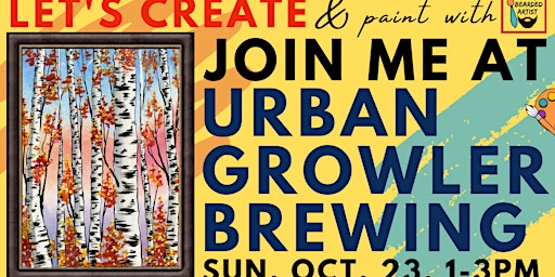 October 23 Let's Paint at Urban Growler Brewing Company