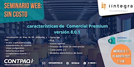 Nuevas características de  Comercial Premium versión 8.0.1