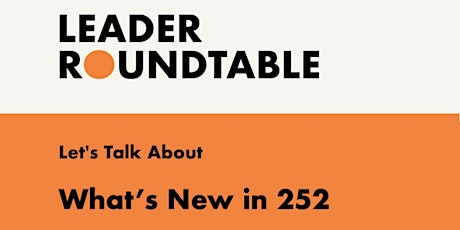 Let's Talk About...What's New in 252!