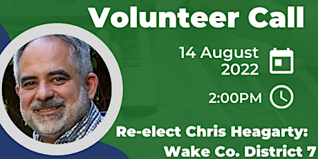 Heagarty Re-Election Volunteer Call