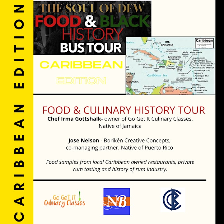 Caribbean Edition: Soul of DFW Food & Black History Bus Tour!! image