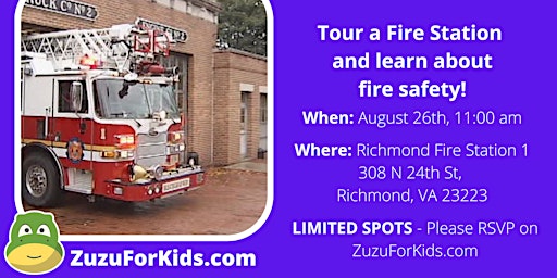 Kids Tour Richmond Fire Station 1, Learn About Fire Safety