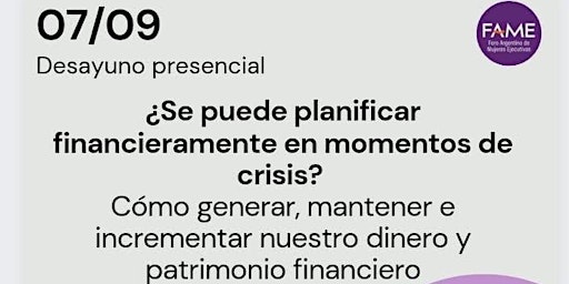 ¿Se puede planificar financieramente en momentos de crisis?