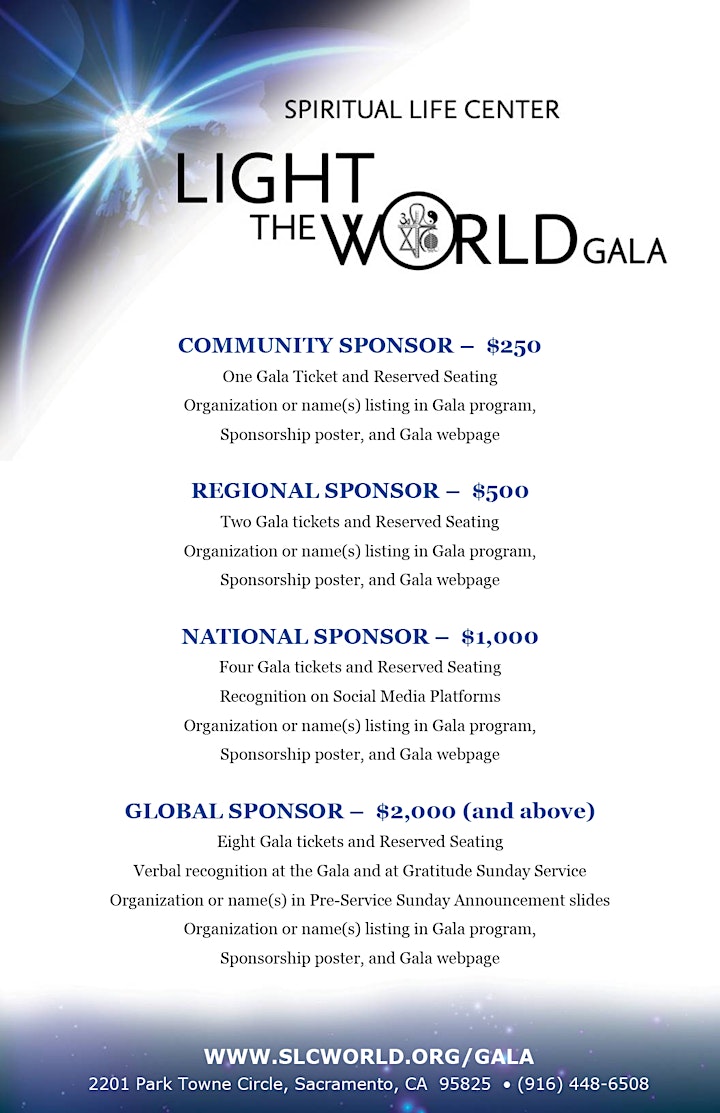2022 Light the World Gala Sponsorships image