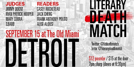 Literary Death Match Detroit, Ep. 1 feat. Jimmy Doom & Casey Rocheteau