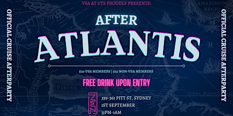 VSA UTS Presents:  "After Atlantis" Annual Cruise Afterparty