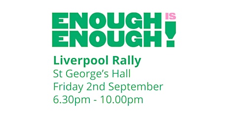 Enough Is Enough Campaign Rally in Liverpool