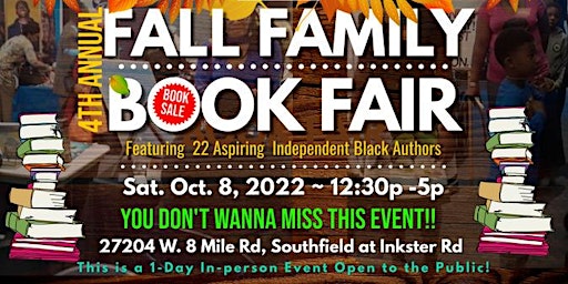 Detroit Book City's 4th Annual Fall Family Book Fair 2022