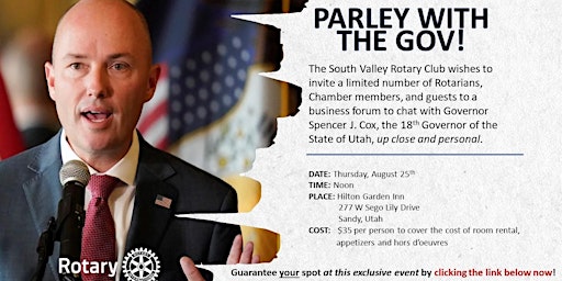 Parley with the Gov!