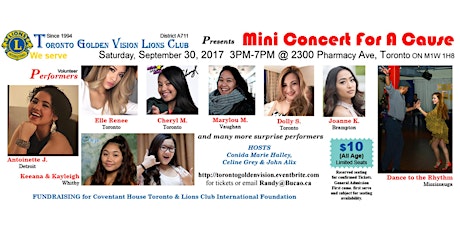 Mini Concert For A Cause-Toronto primary image