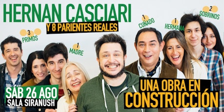 «Una obra en construcción» (SÁB 26 AGO) entradas