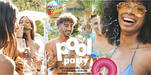 Pool Party ISLA: Hip Hop, Afrobeats, Soca, Dancehall : Rooftop Party Bar