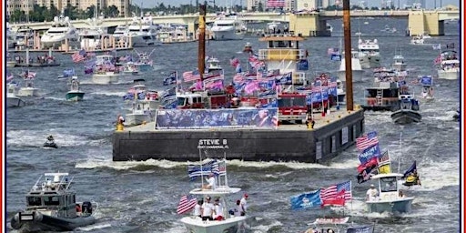 Florida Freedom Parade Tiki Boat