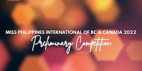 Miss Philippines International of BC & Canada: Preliminary Competition