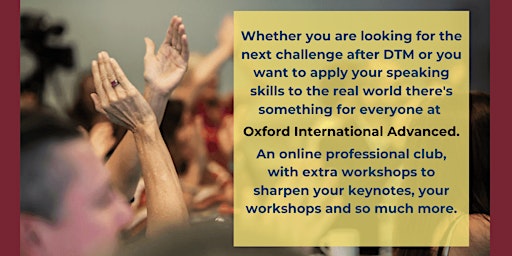 Oxford International Advanced Speakers regular meeting