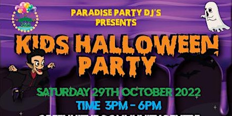 Paradise Party DJ's Kids Halloween Party, halloween disco party for kids