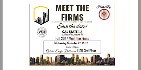 Meet the Firms 2017 (CSULA) - Professionals RSVP primary image