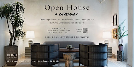 Bond Collective's Open House - Food, Drinks, Networking, and Giveaways!