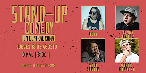 STAND UP COMEDY EN CENTRAL ROMA