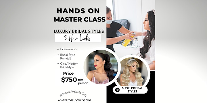 Hands on Bridal Hairstyling  Master Class image