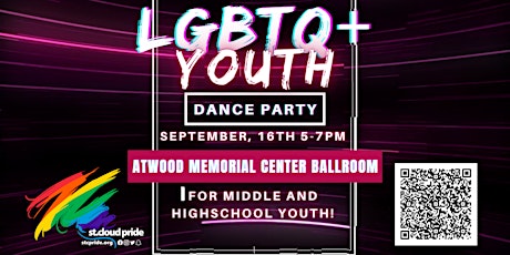 Imagem principal do evento LGBTQ+ Youth Dance Party - St. Cloud Pride Week 2022