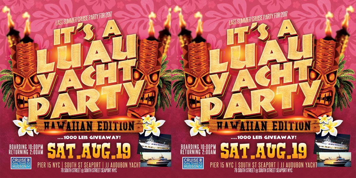 It's a Luau Yacht Party Dance Cruise NYC Boat Party South Street Seaport NYC 