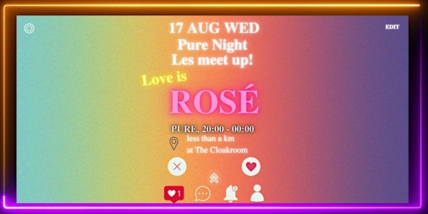 Pure Lesian Night! Love Is Rosé... Girls! Les Meet Up!