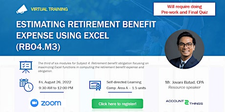 Estimating retirement benefit expense using Excel